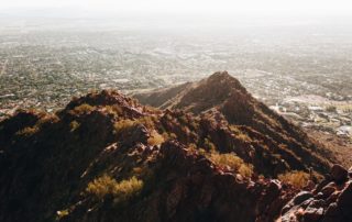 Phoenix Arizona mountains and valley